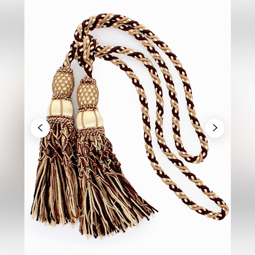 Curtain tie back tassels